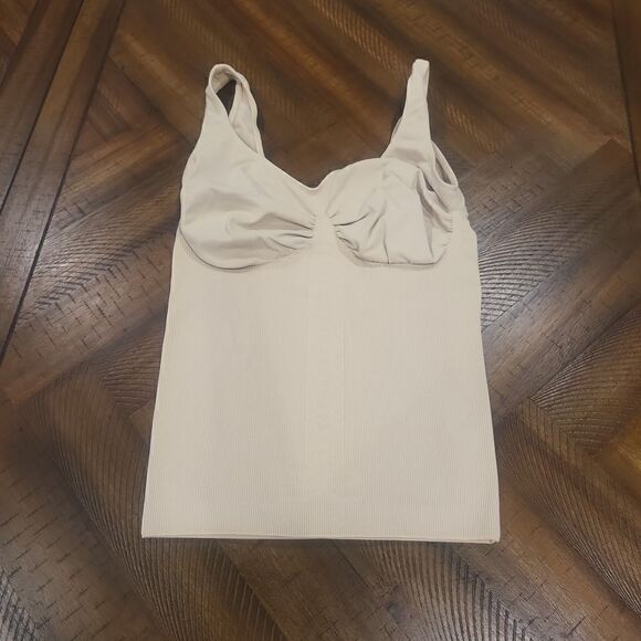 Guess Tummy Control Ribbed Camisole Nude XS/S - Picture 1 of 4